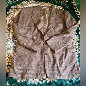 Vintage Bill Blass Plaid Blazer Size  M/L